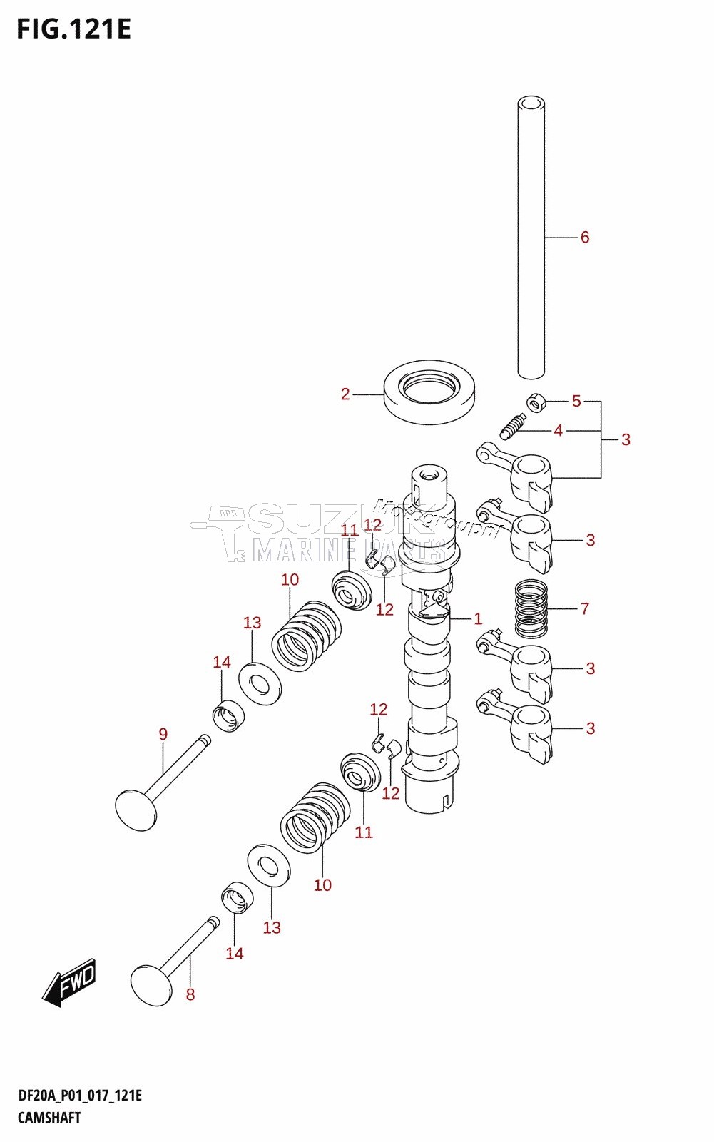 CAMSHAFT (DF15AR:P01)