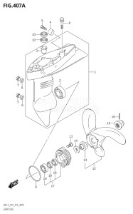 00252F-510001 (2005) 2.5hp P01-Gen. Export 1 (DF2.5) DF2.5 drawing GEAR CASE