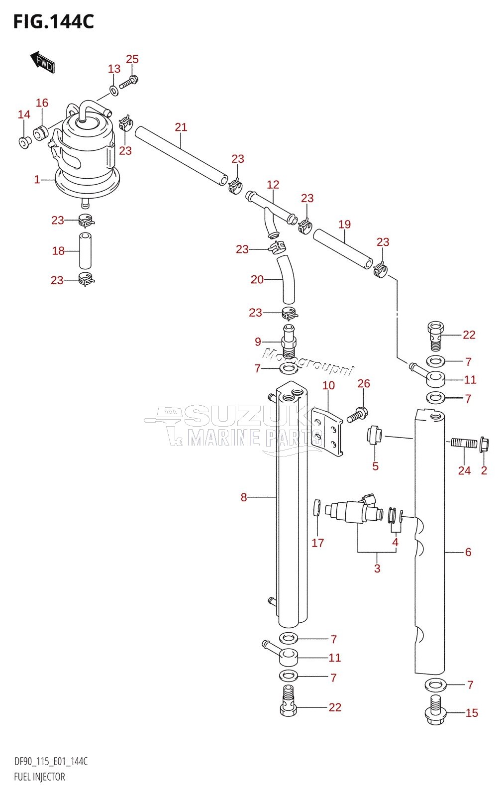 FUEL INJECTOR (DF115WT,DF115WZ)