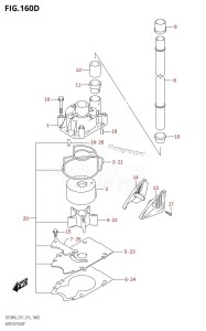 DF300A From 30002P-510001 (E01 E40)  2015 drawing WATER PUMP (DF250A:E40)