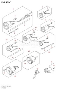 DF100A From 10003F-140001 (E01)  2021 drawing OPT:METER (E03)