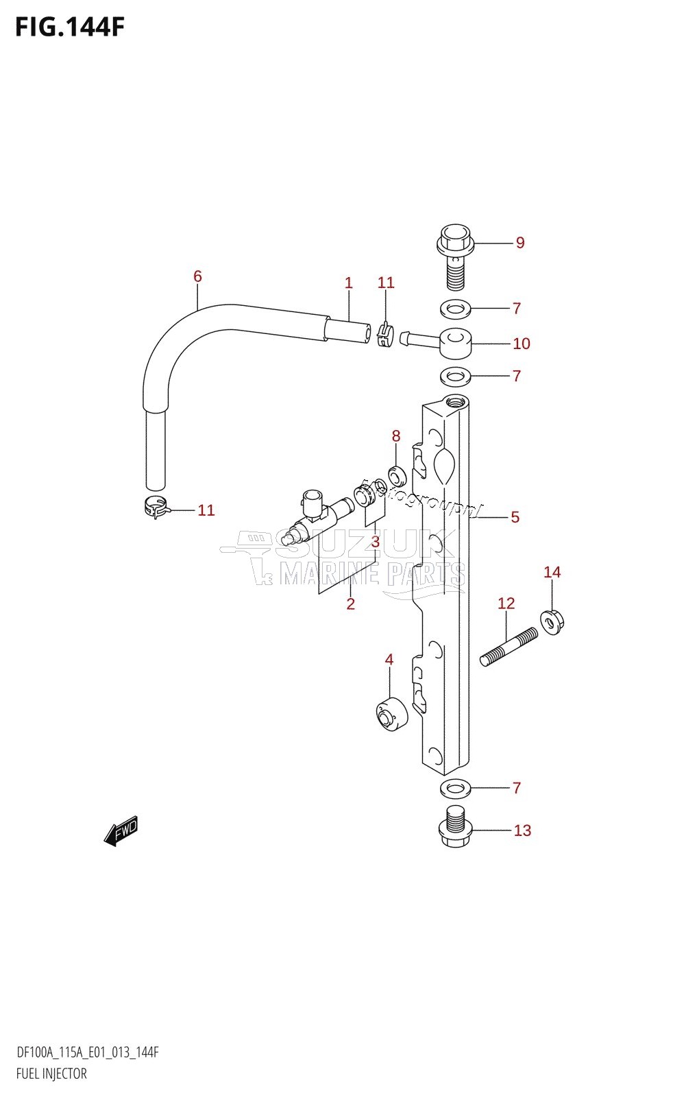 FUEL INJECTOR (DF115AZ:E40)