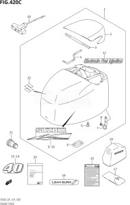 04004F-410001 (2014) 40hp E34-Italy (DF40AST) DF40A drawing ENGINE COVER (DF40ATH:E01)