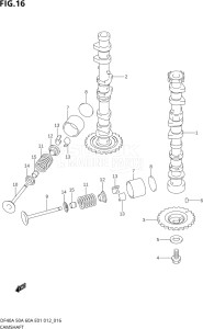 04004F-210001 (2012) 40hp E34-Italy (DF40AST) DF40A drawing CAMSHAFT