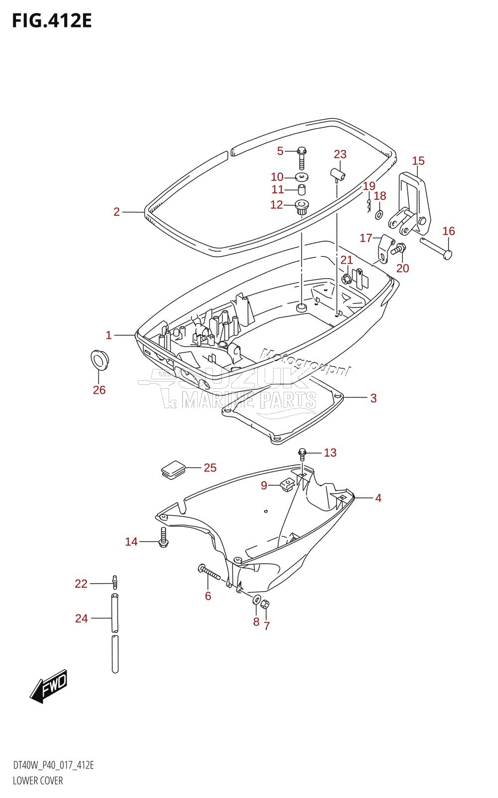 LOWER COVER (DT40WK:P40)