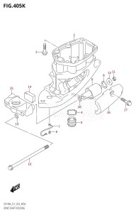 DF115AZ From 11503Z-610001 (E01 E3 E11 E40)  2016 drawing DRIVE SHAFT HOUSING (DF115AST:E03)