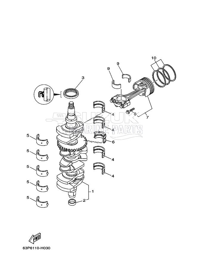 CRANKSHAFT--PISTON