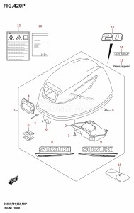 DF9.9B From 00995F-040001 (P01)  2020 drawing ENGINE COVER (DF20A:P40:021)