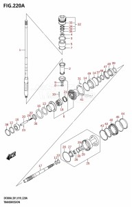 DF250AP From 25003P-910001 (E01 E40)  2019 drawing TRANSMISSION