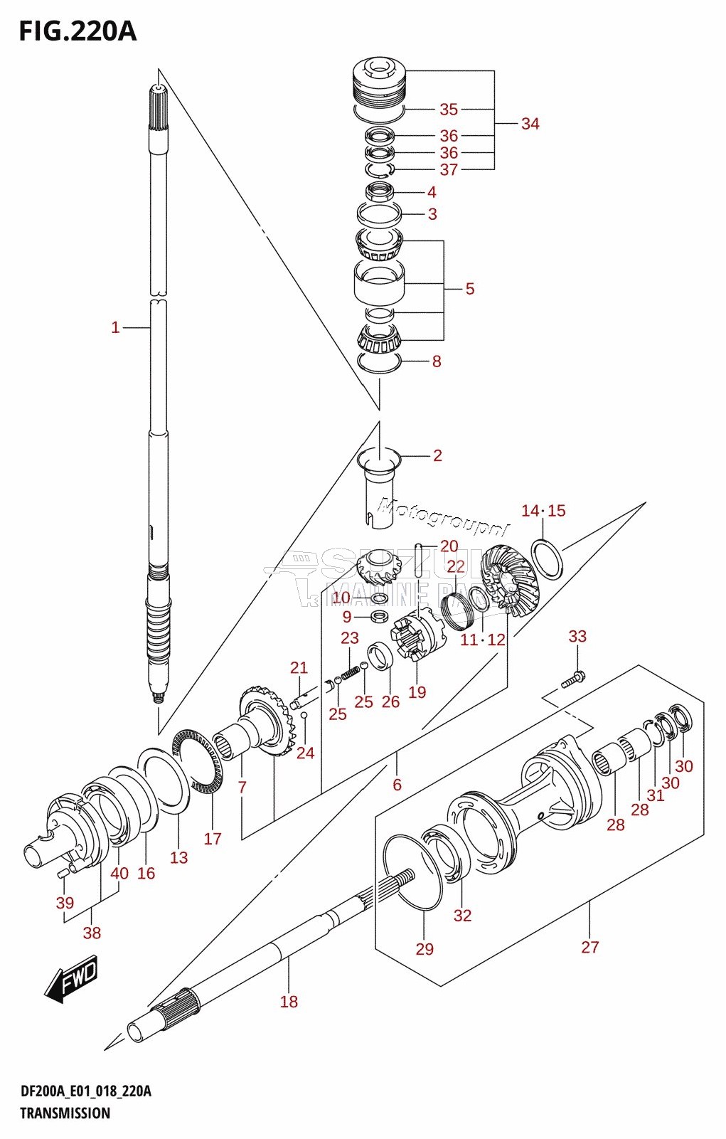 TRANSMISSION (DF200AT)