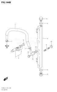 11506F-340001 (2023) 115hp E11 E40-Gen. Export 1-and 2 (DF115BT) DF115BT drawing FUEL INJECTOR (E40)