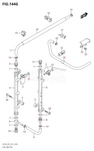 DF250Z From 25003Z-510001 (E01 E40)  2015 drawing FUEL INJECTOR (DF225Z:E01)