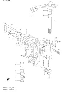 DF140 From 14000Z-251001 ()  2002 drawing SWIVEL BRACKET