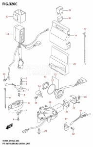 DF250A From 30002P-040001 (E03)  2020 drawing PTT SWITCH /​ ENGINE CONTROL UNIT (DF250ATSS)