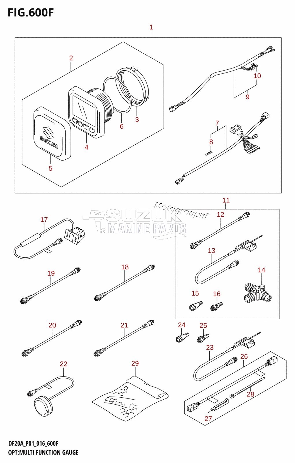 OPT:MULTI FUNCTION GAUGE (DF20AT:P01)