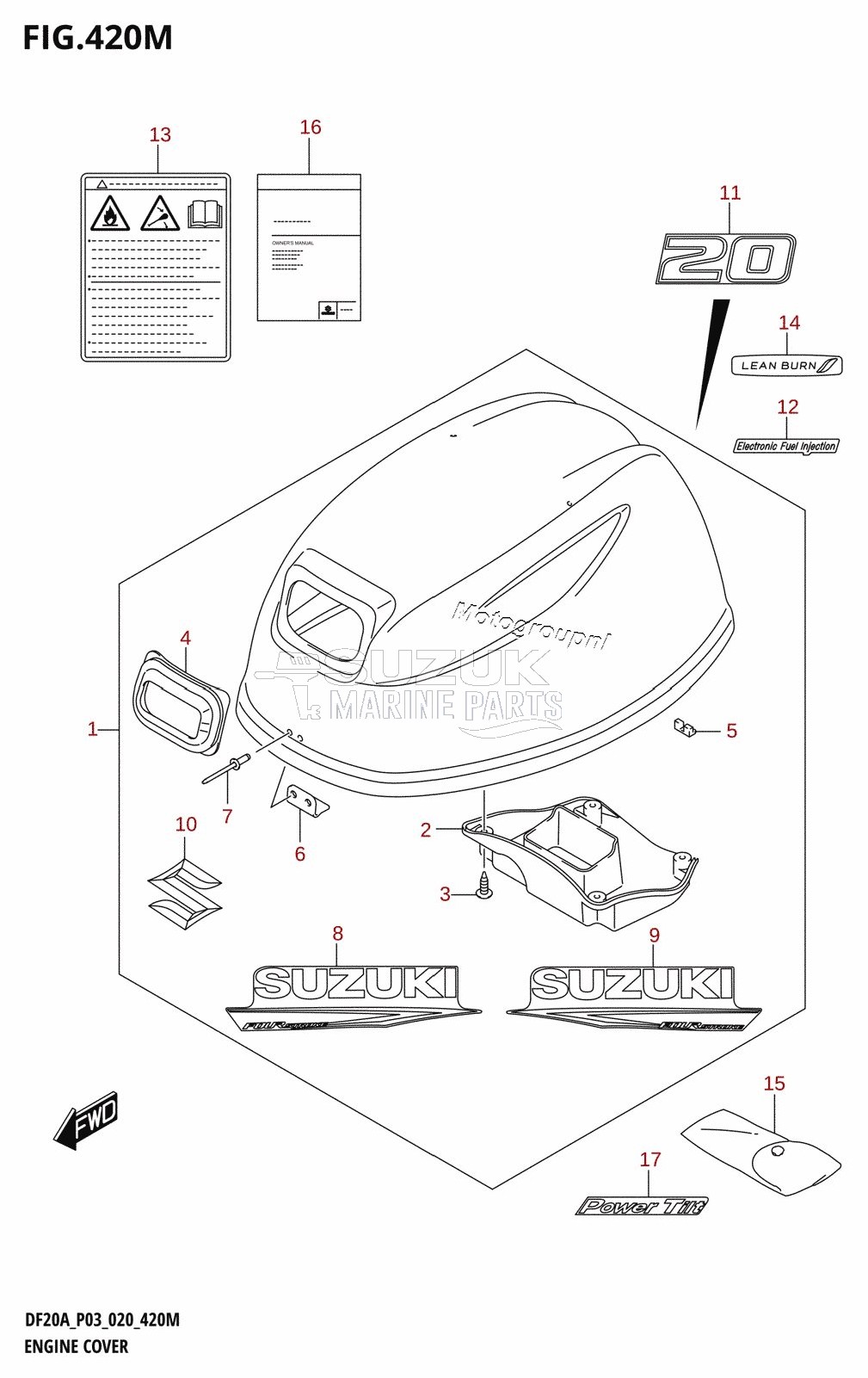 ENGINE COVER (DF20AT,DF20ATH)