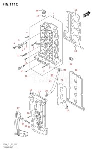 DF80A From 08002F-340001 (E01 E40)  2023 drawing CYLINDER HEAD (DF90AWQH,DF100B)