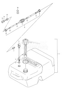 DT50 From 05004-351001 ()  1993 drawing FUEL TANK (PLASTIC)