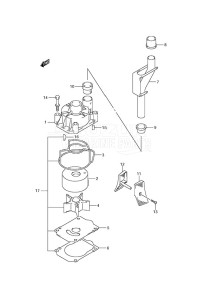 DF 150 drawing Water Pump