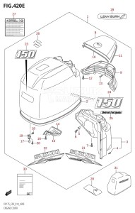 DF150Z From 15002Z-410001 (E03)  2014 drawing ENGINE COVER (DF150Z:E03)