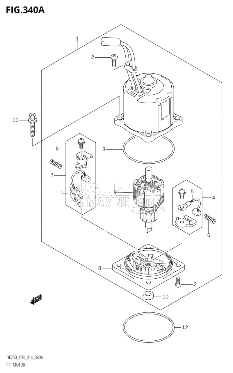 PTT MOTOR (DF200T:E03:X-TRANSOM)