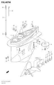 17502F-410001 (2014) 175hp E01 E40-Gen. Export 1 - Costa Rica (DF175TG) DF175TG drawing GEAR CASE (DF175TG:E40)