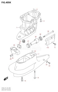 06002F-040001 (2020) 60hp E01 E40-Gen. Export 1 - Costa Rica (DF60A  DF60AQH  DF60ATH) DF60A drawing DRIVE SHAFT HOUSING (DF60AVTH:E40)