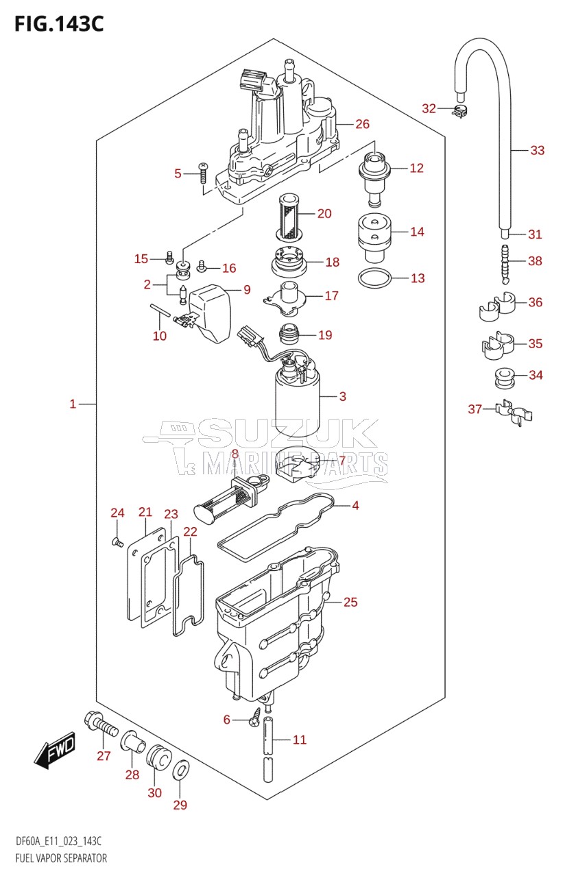 FUEL VAPOR SEPARATOR (023)