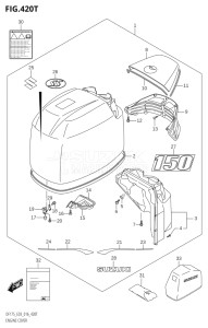 15002Z-610001 (2016) 150hp E03-USA (DF150Z) DF150Z drawing ENGINE COVER (DF150ST:E03)