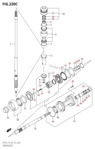 DF175Z From 17502Z-210001 (E01 E40)  2012 drawing TRANSMISSION (DF150Z:E01)