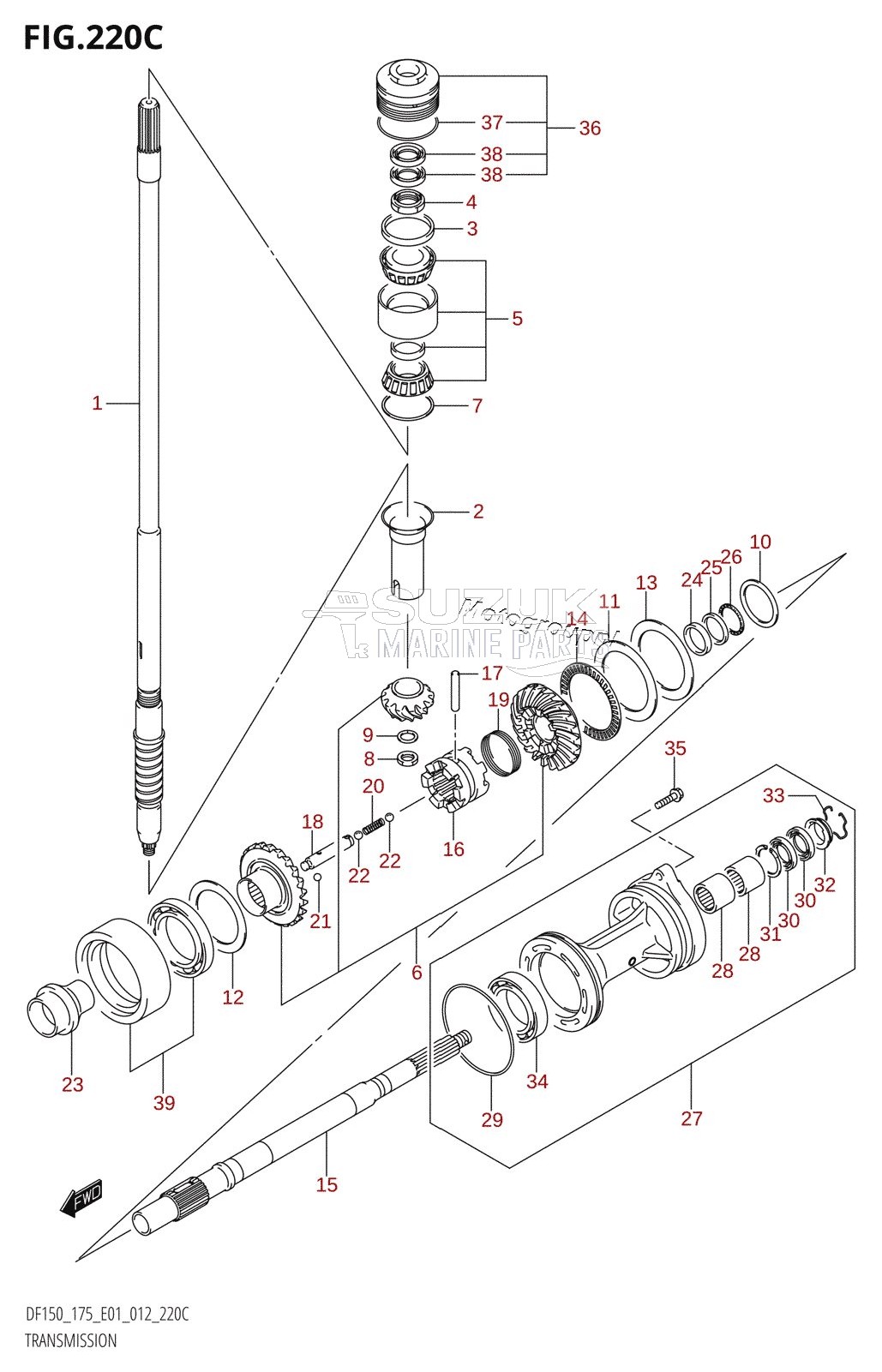 TRANSMISSION (DF150Z:E01)