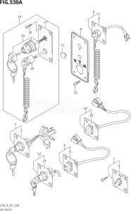 04001F-31001 (2013) 40hp E11-Gen. Export 2 (DF40QHY  DF40TY) DF40 drawing OPT:SWITCH (X,Y,K1,K2,K3,K4)