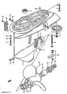 DT50 From 05003-401001 ()  1984 drawing GEAR CASE