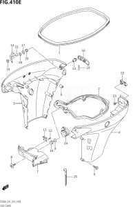 04004F-410001 (2014) 40hp E34-Italy (DF40AST) DF40A drawing SIDE COVER (DF50A:E01)