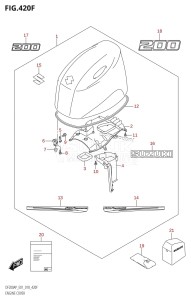 DF150AP From 15003P-810001 (E01 E40)  2018 drawing ENGINE COVER (DF200AP:E40)