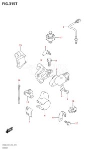 05003F-610001 (2016) 50hp E01-Gen. Export 1 (DF50A  DF50ATH) DF50A drawing SENSOR (DF60AVTH:E01)