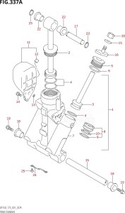 17502Z-110001 (2011) 175hp E01-Gen. Export 1 (DF175Z) DF175Z drawing TRIM CYLINDER