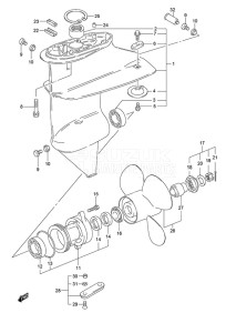 DF 9.9 drawing Gear Case