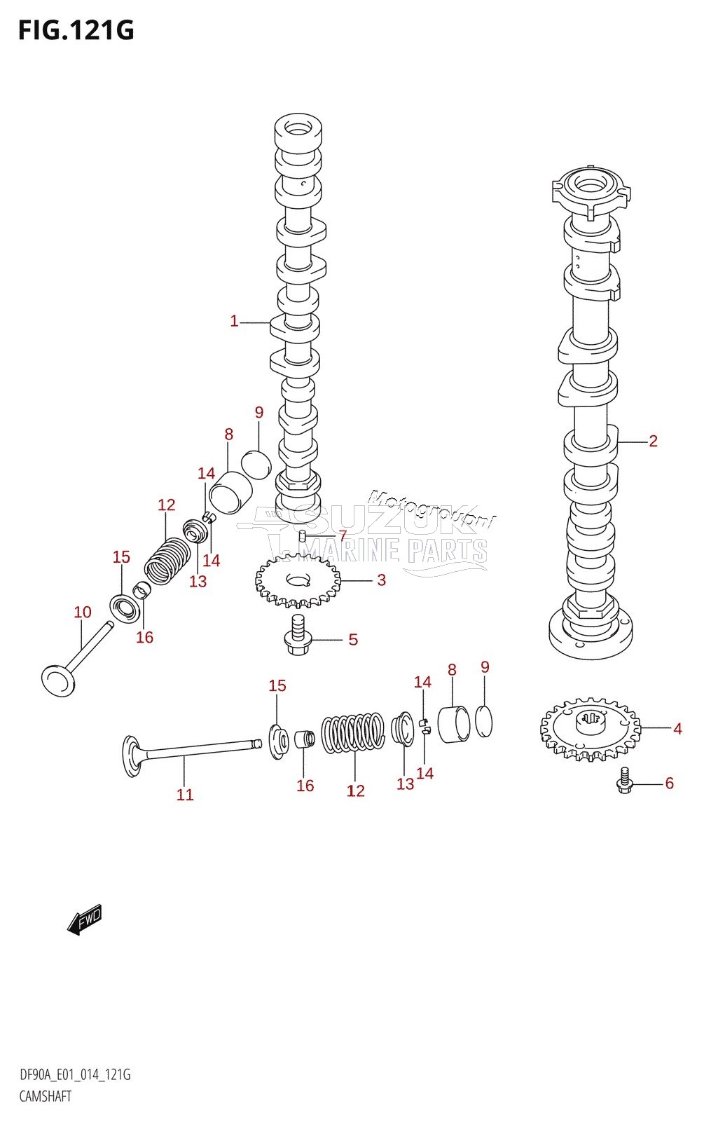 CAMSHAFT (DF90A:E01)