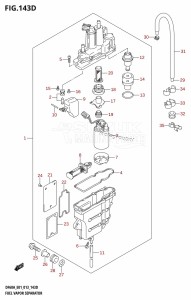 DF40A From 04003F-310001 (E01)  2013 drawing FUEL VAPOR SEPARATOR (DF40ATH:E01)