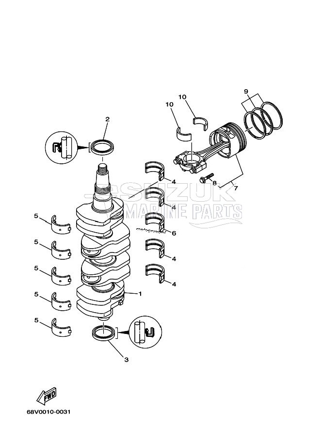 CRANKSHAFT--PISTON