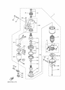 FL115AETX drawing STARTER-MOTOR