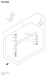 DF90A From 09003F-310001 (E01 E40)  2013 drawing DRAG LINK (DF70ATH:E40)