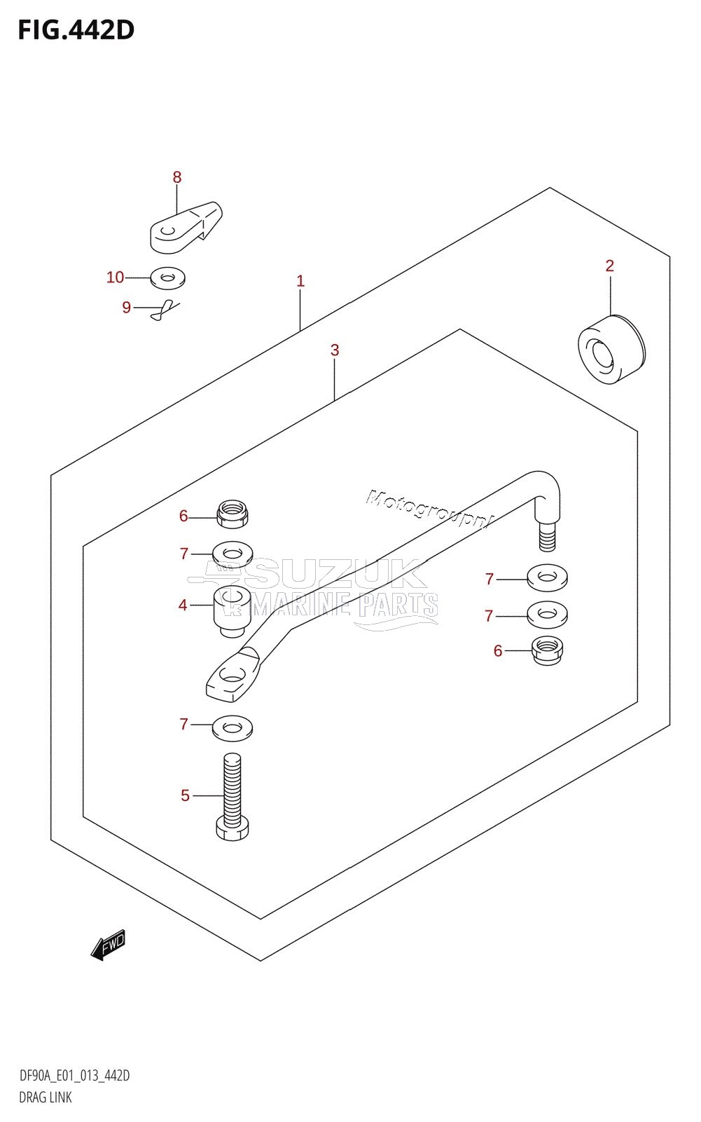 DRAG LINK (DF70ATH:E40)