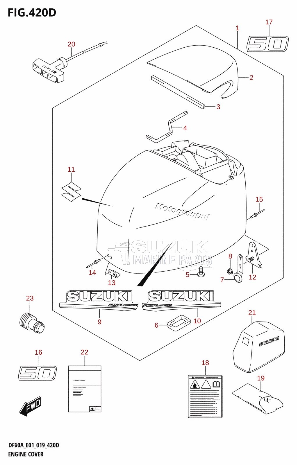 ENGINE COVER (DF50A:E01)