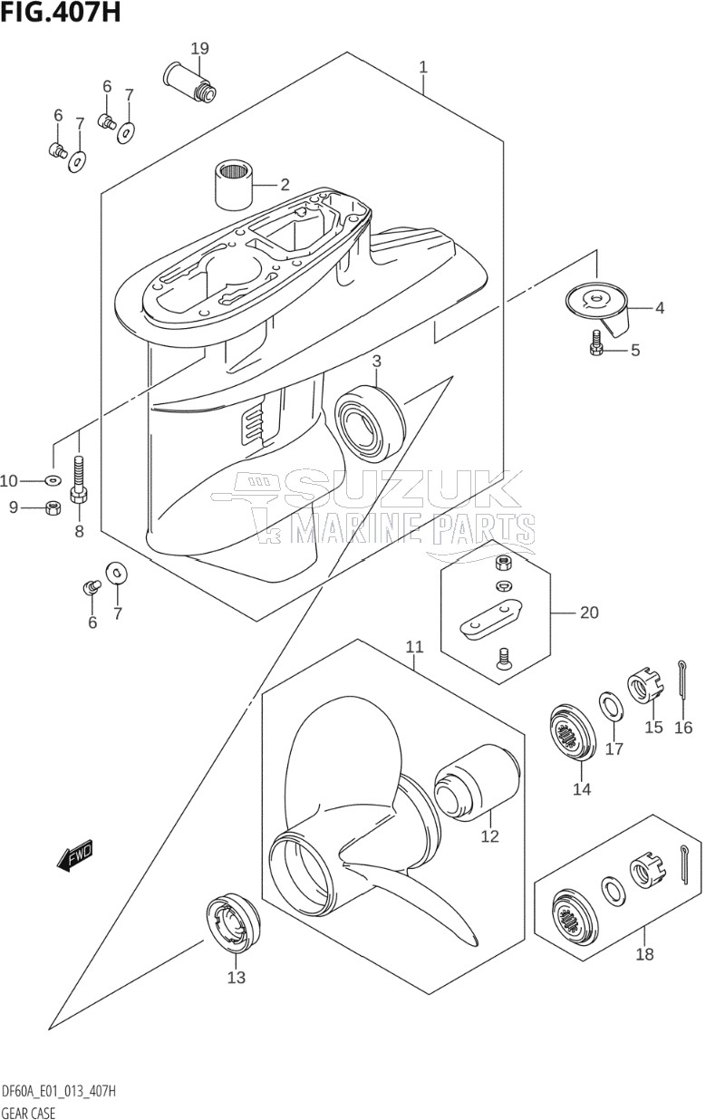 GEAR CASE (DF60A:E40)