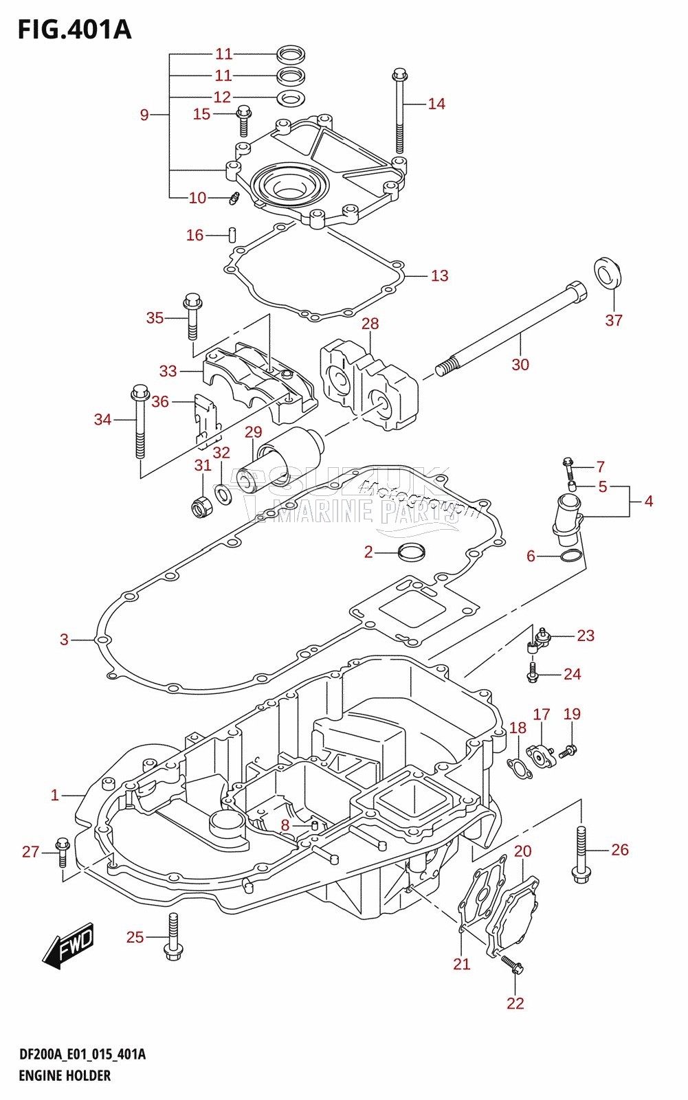 ENGINE HOLDER (DF200AT)