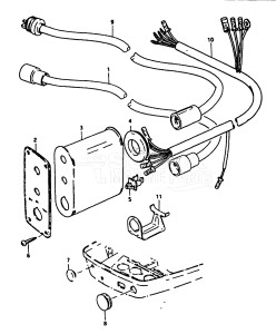 DT9.9 From F-10001 ()  1985 drawing OPT : REMOTE STARTING KIT (DT20, DT25, DT28)