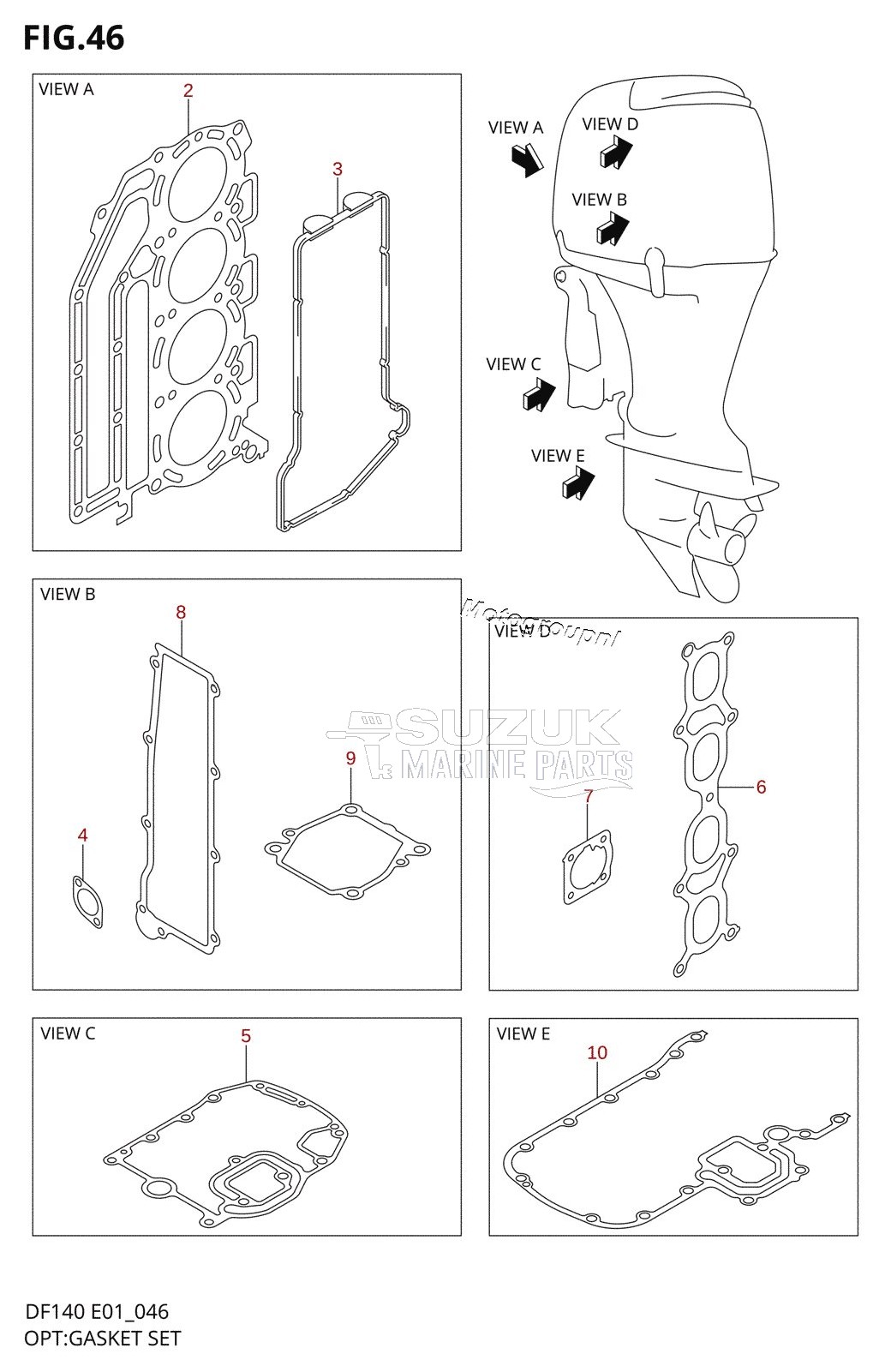 OPT:GASKET SET