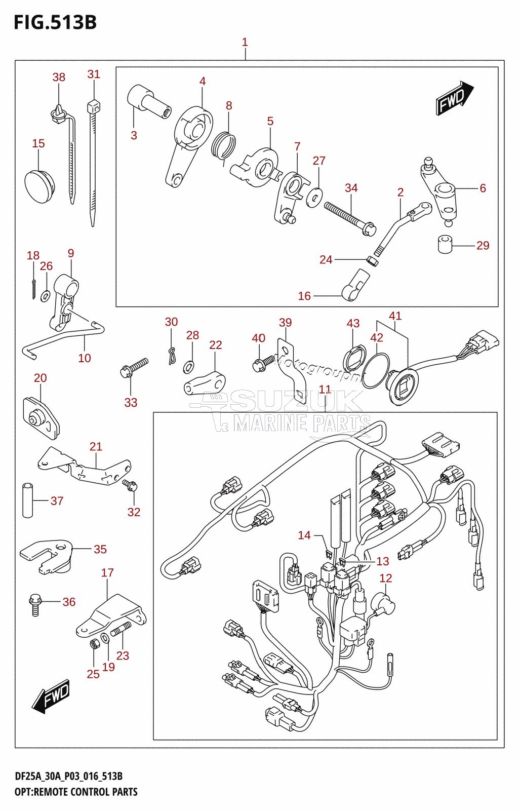 OPT:REMOTE CONTROL PARTS (DF25ATH:P03)